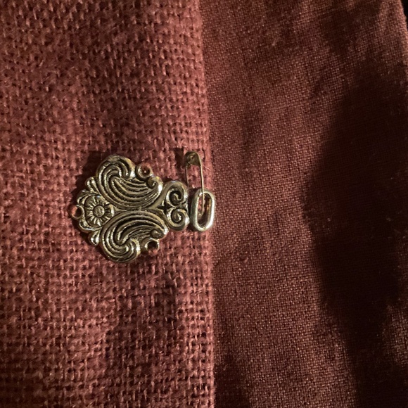 Vintage Couture Military Style Linen Maxi Suit 3 piece - Picture 10 of 10